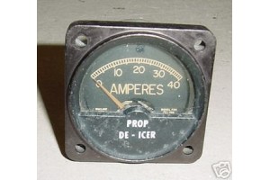 95-3201035-49, FS-40A, Beechcraft Prop De-Icer Amps Indicator