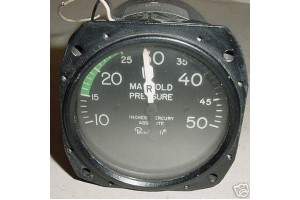 Beech Baron Lighted Manifold Pressure Indicator, 96-384056-1