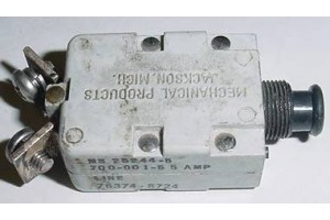 MS25244-5, 700-001-5, 5A Mechanical Products Circuit Breaker