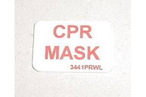 3441PRWL,, New Mc Douglas DC-9 Flight Attendant Station CPR Mask Decal