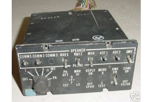 Twin Cessna Aircraft Audio Control Panel