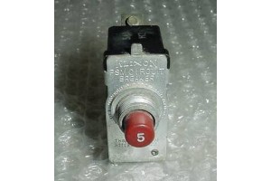 PSM-5, W23X1A1G-5, 5A Klixon PSM Series Aircraft Circuit Breaker