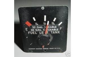 824163,, Piper Aircraft Fuel Quantity Cluster Gauge Indicator