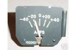 1502431,, Piper Aircraft Amps Meter / Ammeter Cluster Gauge Indicator