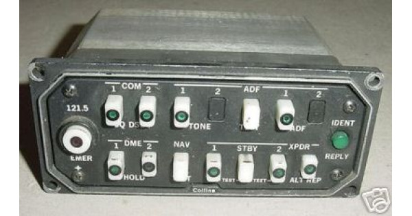 622-1738-002, 913Y-1, Collins Avionics Audio Panel / Mode Selector Unit ...
