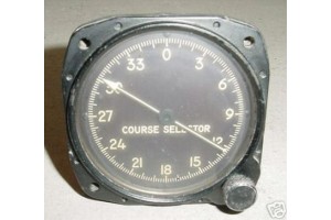 1229-011030,, Vintage Lockheed T-33A Trainer Aircraft Course Selector Indicator