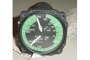 50-580095-5, 22-607, Twin Beechcraft Fuel Flow Indicator w/ Serv tag