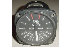 PF44-1A, 6060-42, Dual Fuel Flow / Fuel Pressure Indicator