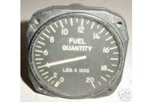 Vintage Cold War Boeing B-47B Stratojet Bomber Fuel Quantity Indicator, J67021A22