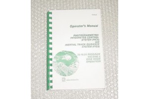 Photogrammetric and Inertial Guidance System Operator Manual