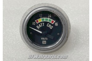 831346,,  Stewart-Warner Aircraft Battery Charge / Voltmeter Indicator