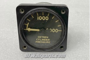 AN6011-1B, AW-1-7/8-27-E5, Aircraft Breathing Oxygen Cylinder Pressure Indicator
