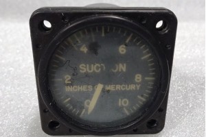 AN5771-5A, AW-1-7/8-21-AK2, Aircraft Suction Gauge Indicator