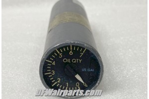 DSF508-12, 60B00019-12, Vintage American Airlines Boeing 747 Aircraft Oil Quantity Indicator