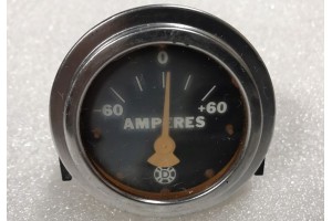 766,, Piper / Cessna Aircraft 60A Ammeter / Amps Indicator w/ Mounting Bracket