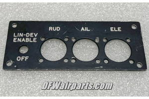 Beechcraft Hawker Control Surface Position Indicator Faceplate