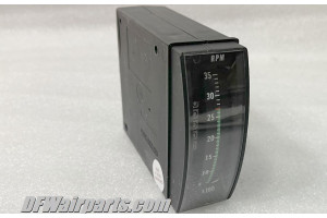 1U052-105-9, 1U052,  Bellanca Viking Recording Tachometer Indicator / Overhauled / Zero-timed