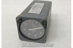A32437-10-001, Vintage Boeing 707 Aircraft Tachometer Indicator