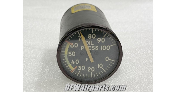 SR-041E, NP-149-Q, Vintage Boeing 707 Aircraft Oil Pressure Indicator ...