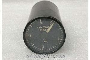 SRL-07C, NP-160-E, Vintage Boeing 727 Hydraulic Brake Pressure Indicator