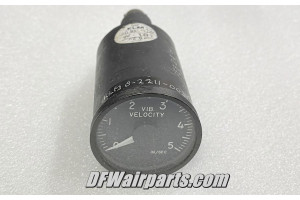 152LUA36,, Vintage KLM Boeing 747 Vibration Velocity Monitor Indicator