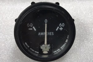 4015-5-111,, Piper / Cessna / Beech Aircraft 60A Ammeter Indicator w/ Mounting Bracket