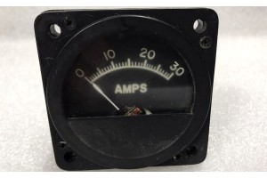 12-1100-1,, Twin Cessna Aircraft 30A Ammeter Indicator