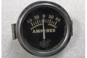 4015-5-18,, Beech / Piper / Cessna Aircraft 60A Ammeter Indicator w/ Mounting Bracket