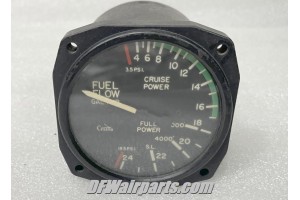 S-1393-N3, 22-868-038, Cessna Aircraft Fuel Flow Indicator