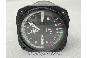 SP-3952-1-WRI,, Cessna / Piper / Beechcraft Manifold Pressure / Fuel Flow Indicator