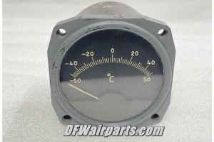 150-6, 34860YF, Vintage Airliner Douglas DC-6 Outside Air Temperature Indicator