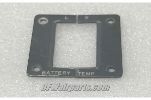 2588095-9-501,, Learjet Aircraft Dual Battery Temperature Indicator Bezel