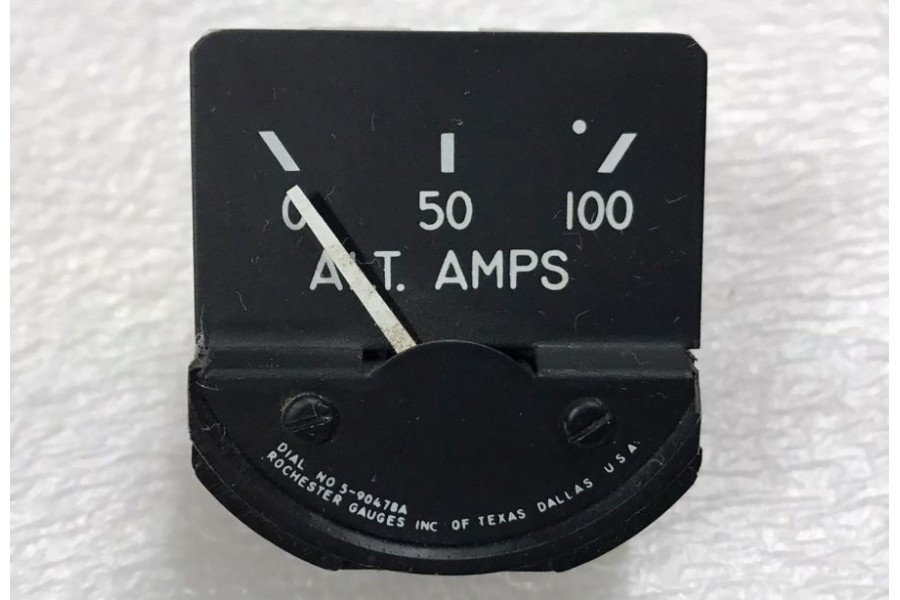 590478A, 624600302, Nos Piper Aircraft Amps / Ammeter Cluster Gauge