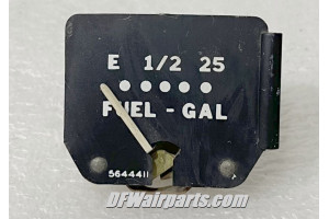 5644411,, Piper Aircraft Fuel Quantity Cluster Gauge Indicator