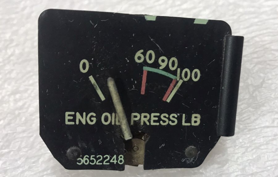 5652248,, Piper Aircraft Oil Pressure Cluster Gauge Indicator 21689