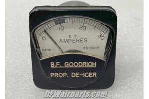 3E1219-3, 127-HR, Piper Aircraft Propeller De-Icer Amps Indicator / Ammeter