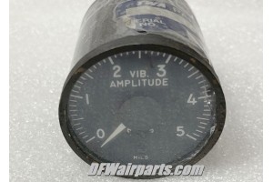 Vintage TWA Boeing 727 Vibration Amplitude Monitor Indicator, 1-040-0006