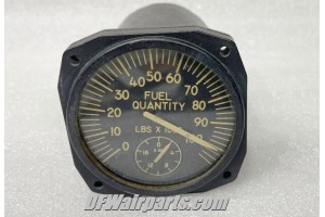 Vintage U.S.A.F. Korean War Era Warbird Bomber Aircraft Fuel Quantity Indicator