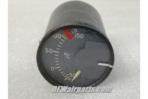 Vintage UH-1 Huey Helicopter Temperature Indicator, 204A-1A5A, MS28009-1