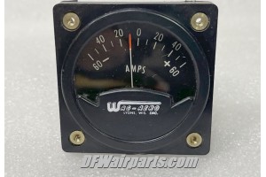 2A6-15,, Westach Aircraft 60A Ammeter / Amps Indicator