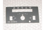 CESSNA 200A NAVOMATIC AUTOPILOT FACEPLATE DECAL, 42632-00010