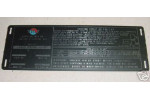 McDonnell Douglas DC-8 Landing Gear Placard, 3924406-1