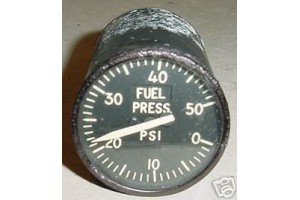 Vintage Warbird Jet Fuel Pressure Indicator, SR-6A