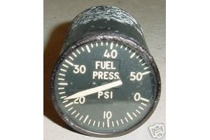 Vietnam War Era U.S.A.F. Warbird Jet Aircraft Fuel Pressure Indicator, SR-6A
