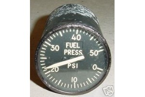 Vietnam War Era U.S.A.F. Warbird Jet Aircraft Fuel Pressure Indicator, SR-6A