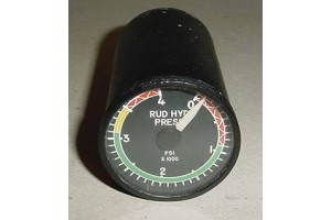 SRL-07CH,, 4000 PSI Aircraft Rudder Hydraulic Pressure Indicator