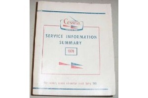 1978 Cessna Aircraft Service Information Summary Manual