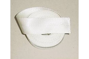 MIL-W-4088J,, Roll of 15ft White Aircraft Seat Belt / Shoulder Harness Webbing