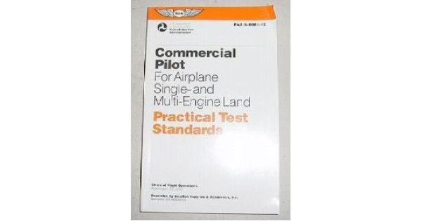 FAA-S-8081-12,, Commercial Pilot Practical Test Booklet - 10222