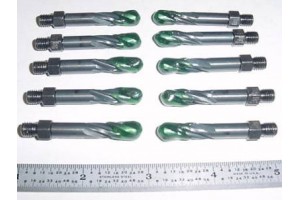 Lot of NEW Threaded Drill Bits, 0.25 diameter